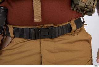 Luis Donovan Contractor A pose belt details of uniform leg…